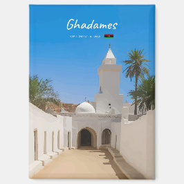 Imán Ghadames, Libia - Mezquita Blanca Plana