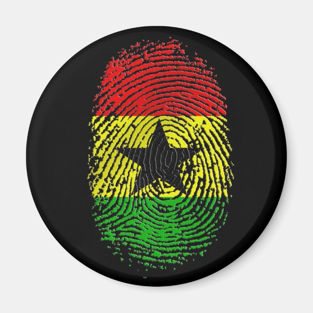 Imán Ghaneses 100% regalos de orgullo de ADN (Frente)