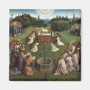 Imán Ghent Altarpiece (detalle), Van Eyck Brothers