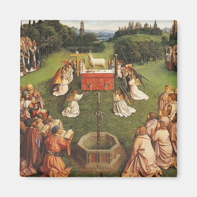 Imán Ghent Altarpiece Por Van Eyck Brothers (Frente)