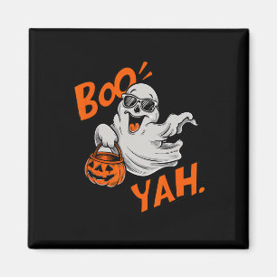 Imán Ghost Boo Yah Funny Halloween Shirt Spooky Booyah