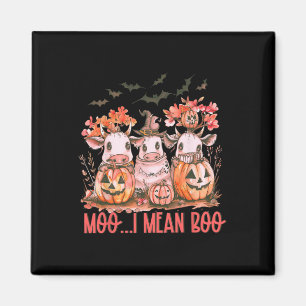 Imán Ghost Cow Moo Me Refiero A Boo Pumpkin Halloween