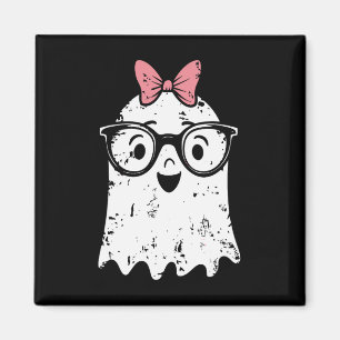 Imán Ghost Eyegl Chica Halloween Girly Ghost
