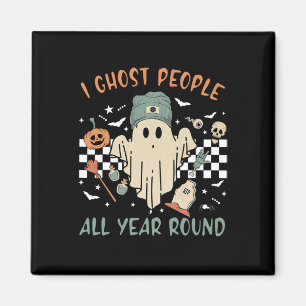 Imán Ghost Ghost durante todo el año Retro Halloween