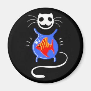 Imán Ghost Kitty Cat Magnet