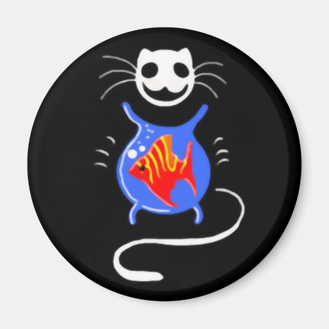 Imán Ghost Kitty Cat Magnet (Frente)