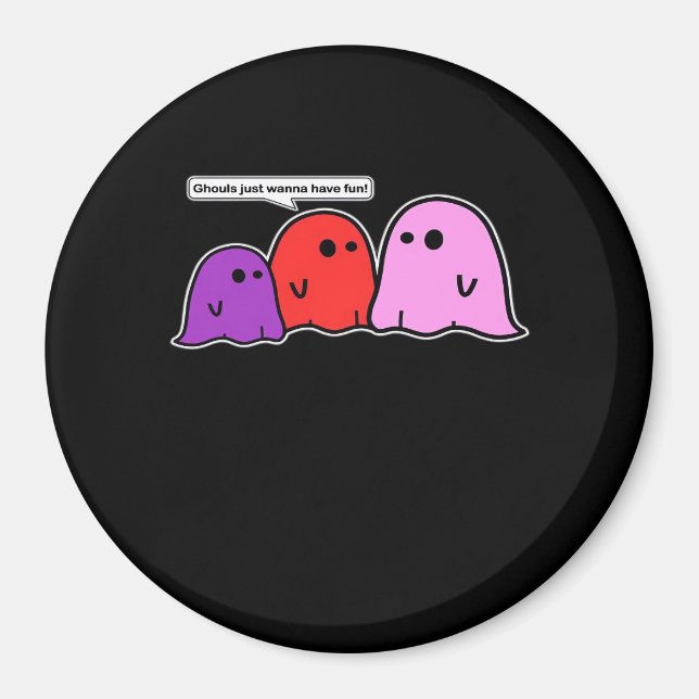 Imán Ghouls solo quiere tener un divertido lema clásico (Frente)