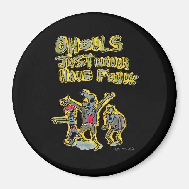 Imán Ghouls solo quiere tener un eslogan divertido (Frente)