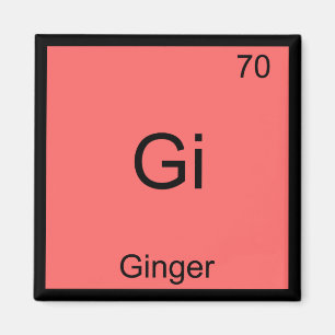 Imán Gi - Símbolo de tabla periódica de química de jeng