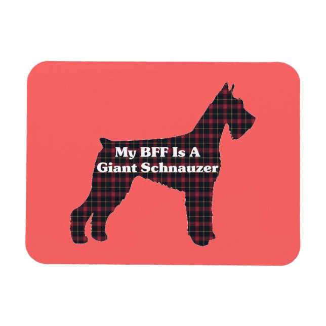 Imán Giant Schnauzer BFF (Horizontal)