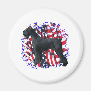Imán Giant Schnauzer Patriot