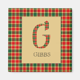 Imán Gibbs Tartan Monogram G