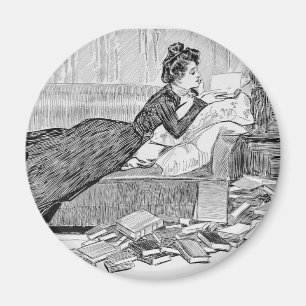 Imán Gibson Chica leyendo un libro
