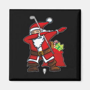 Imán Gif de Navidad Dabbing Golf Santa Hip Hop Dab Bail