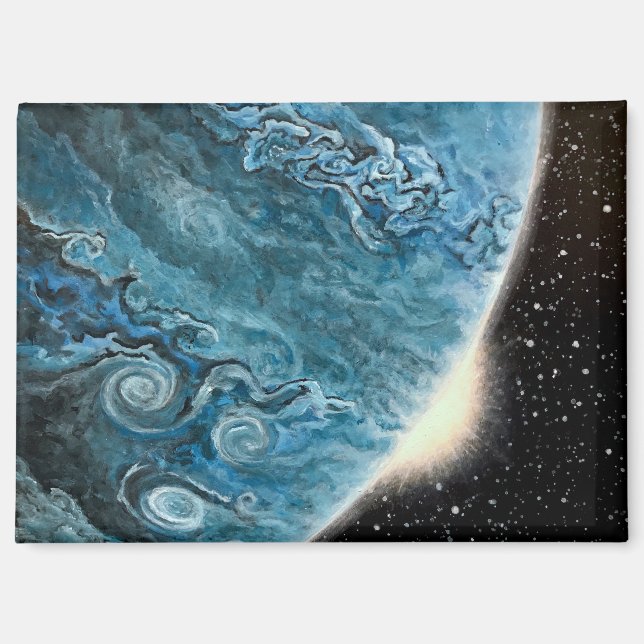 Imán "Gigante azul" Planeta Magnet (Anverso)