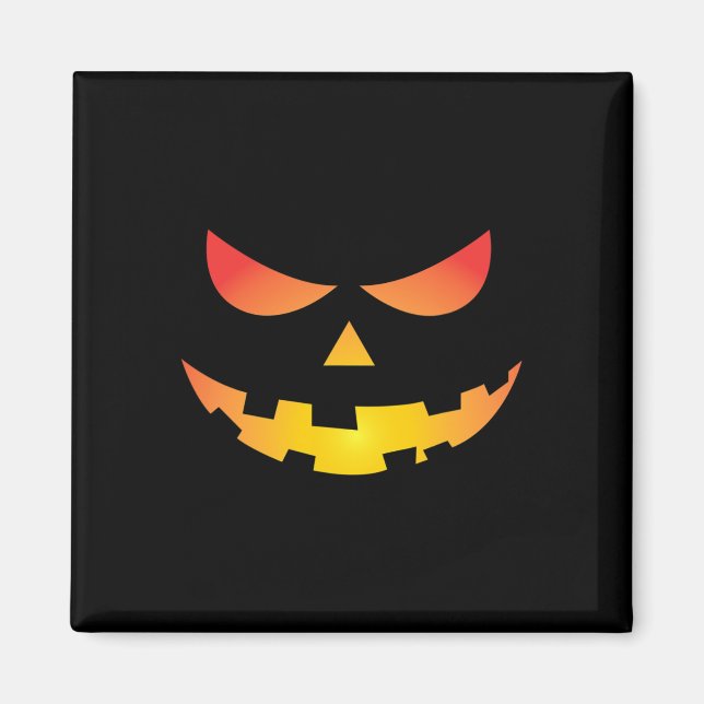Imán Gigante Jack O' Lantern Face Halloween Pumpkin Fun (Frente)