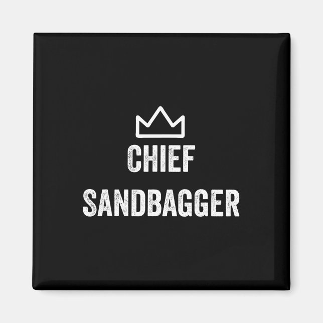 Imán Gigante Jefe Sandbagger Para El Golf Meme Bjj Ches (Frente)