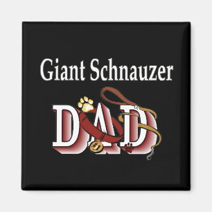 Imán gigante schnauzer dad Magnet