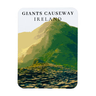 Imán Gigantes retro Causeway Antrim Ireland Travel Magn