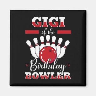 Imán Gigi del boliche de cumpleaños Cumpleaños Fiesta d