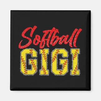 Imán Gigi Retro Groovy Loud Orgulloso juego de deporte