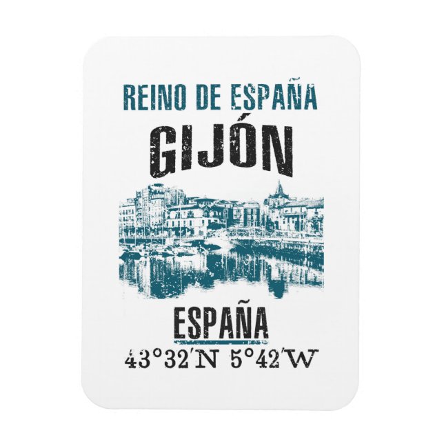Imán Gijón (Vertical)
