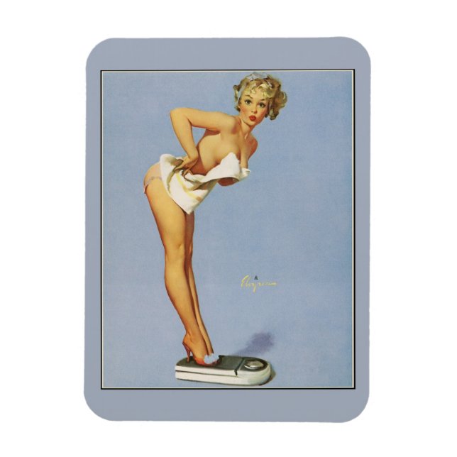 Imán Gil Elvgren ♡ Vintage pin up chica ♡ (Vertical)