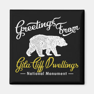 Imán Gila Cliff Dwellings National Monument Bear