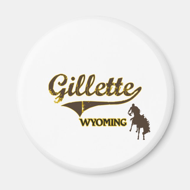Imán Gillette Wyoming City Classic (Frente)