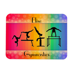 Imán Gimnasia Arcoiris con Chicas Eventos de Gimnasia