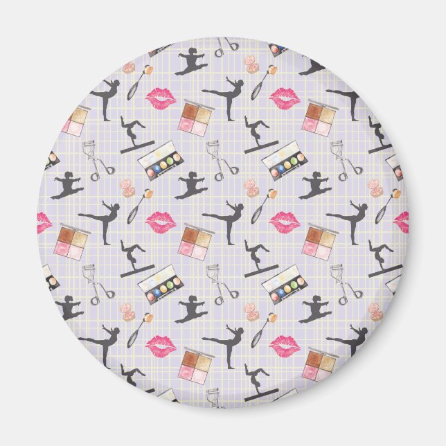 Imán Gimnasia chica - Maquillaje Girly (Frente)