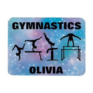 Imán Gimnasia de los Chicas Blue Glam
