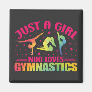 Imán Gimnasia gimnasta sólo un Chica que ama la gimnasi