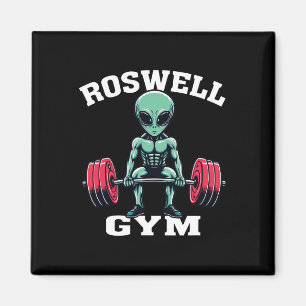 Imán Gimnasio alienígena divertido Ufo Roswell culturis