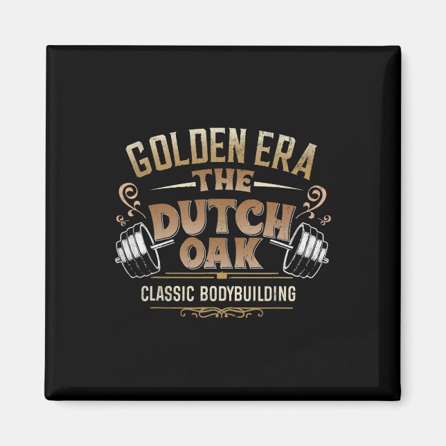 Imán Gimnasio B de musculación de roble holandés (Frente)