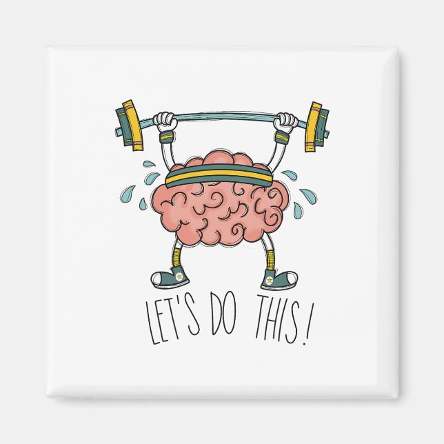 Imán Gimnasio cerebral profesor de aprendizaje cerebral (Frente)