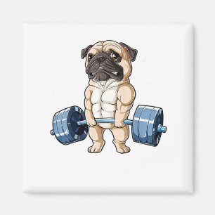Imán Gimnasio de fitness de los Hombres Muertos Pug Wei