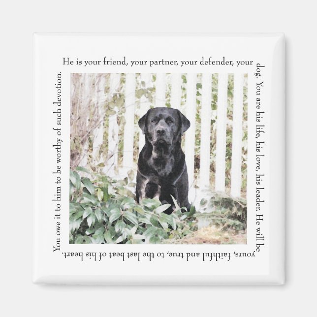 Imán Gimnasio de Perro Jardín (Frente)