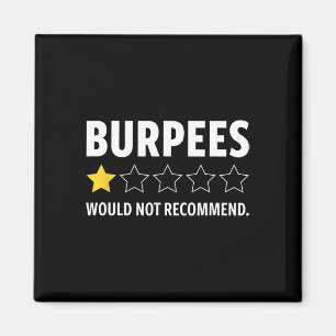 Imán Gimnasio Divertido Fitness Burpees Culturismo Leva
