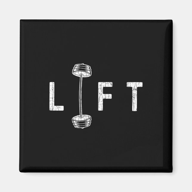 Imán Gimnasio divertido Lift Inspirando Gráfico Motivac (Frente)