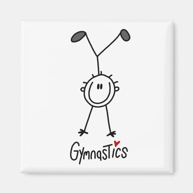 Imán Gimnasta Simple de Palitos (Frente)