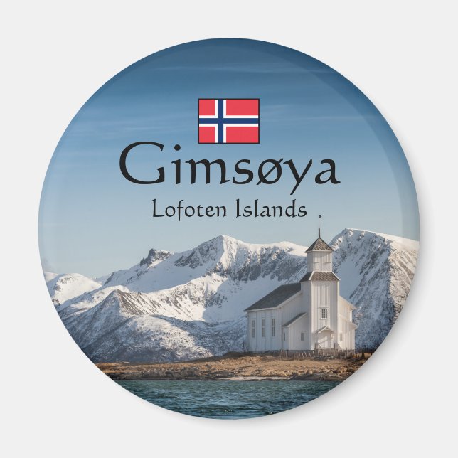 Imán Gimsoya Lofoten Souvenir (Frente)