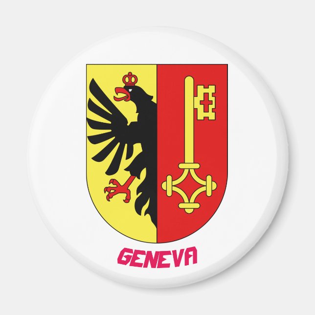Imán Ginebra Suiza Escudo Magnet (Frente)