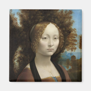 Imán Ginevra de' Benci por Leonardo Da Vinci