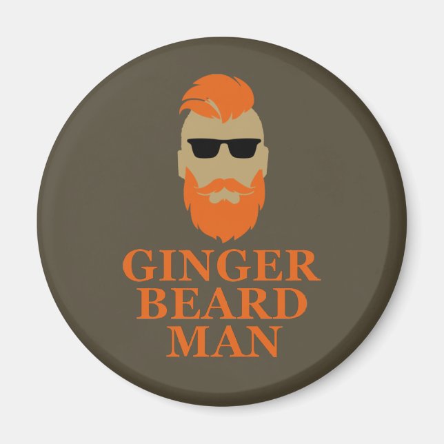 Imán ginger beard man (Frente)