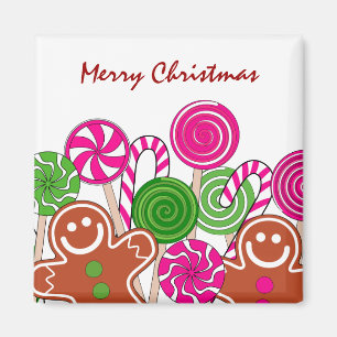 Imán Gingerbesys Navidades rosados de moda