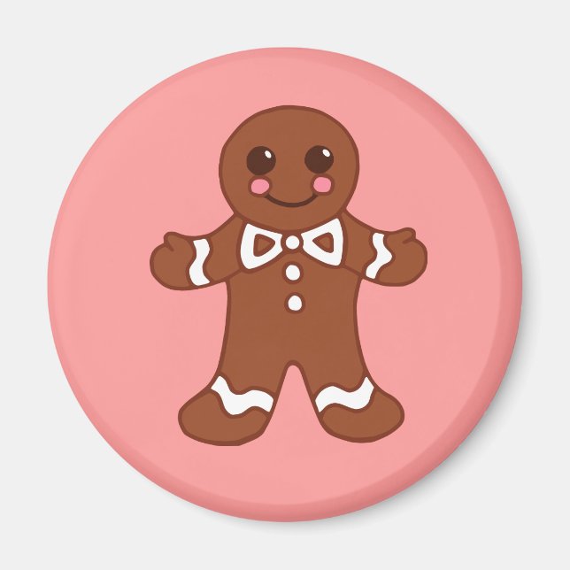 Imán Gingerbread Boy Navidades Magnet (Frente)