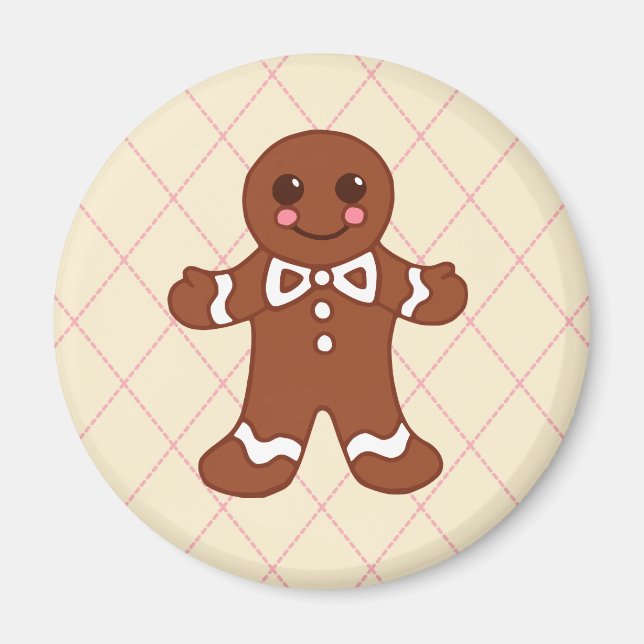 Imán Gingerbread Boy Navidades Magnet (Frente)