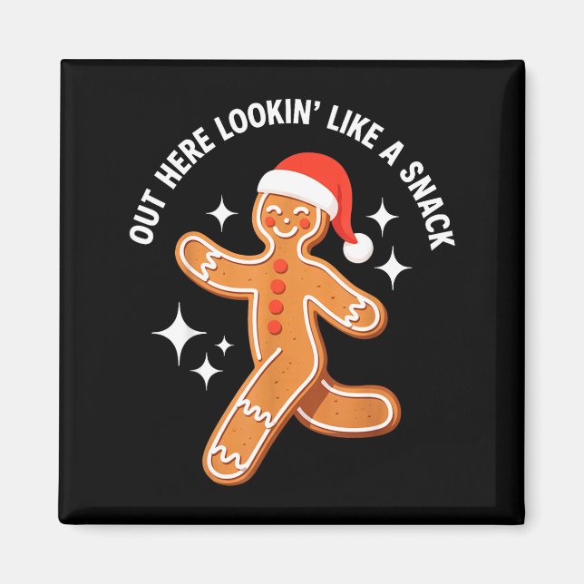 Imán Gingerbread Christmas Xmas Couple Hot Girlfriend - (Frente)