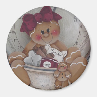 Imán Gingerbread Cookie Baker Magnet